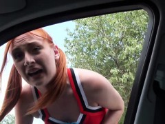 eva-berger-cheerleader-gets-stranded