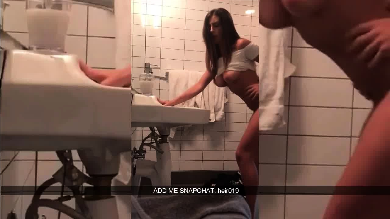 German Toilet - Leaked Snapchat Sex Toilet Fuck German Hot Brunette at DrTuber